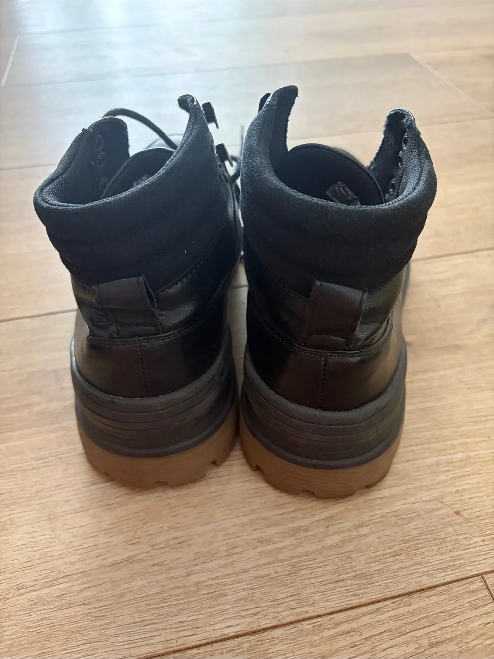 Steve Madden Men's Black Lace-Up Boots